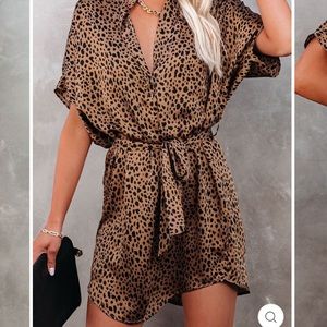 NWT Leopard Print Mini Dress